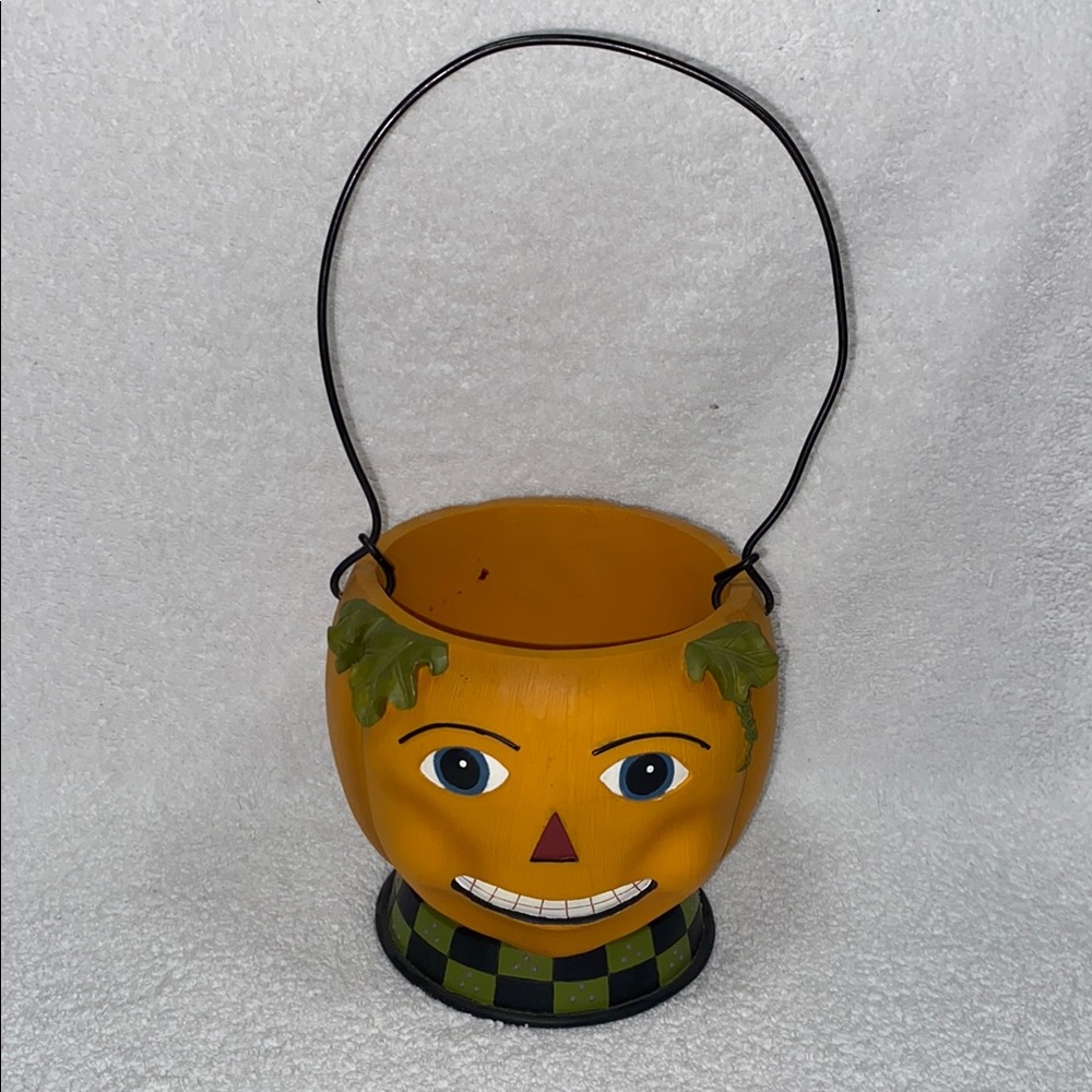 Vintage miss heathers a sleepy hollow Halloween Pumpkin Bucket with Handle